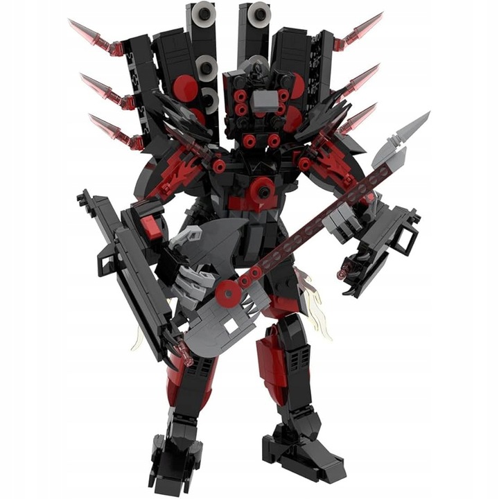 SKIBI TOILET TOY BRICKS SERIES KLOCKI BUDOWLANE, TOILET MAN SPEAKER MAN