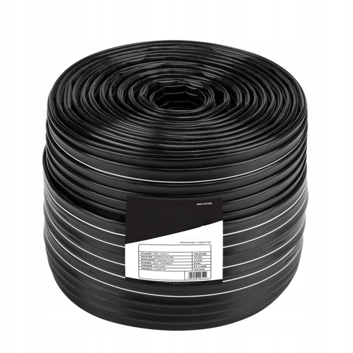 Taśma kroplująca + akcesoria 24 el. NAWADNIANIE KROPELKOWE wąż przewód 100m