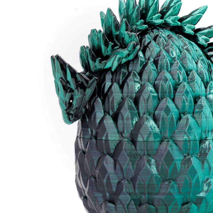 Ruchomy Kryształowy Smok Ze Smoczym Jajem DARKFOREST Rozmiar L