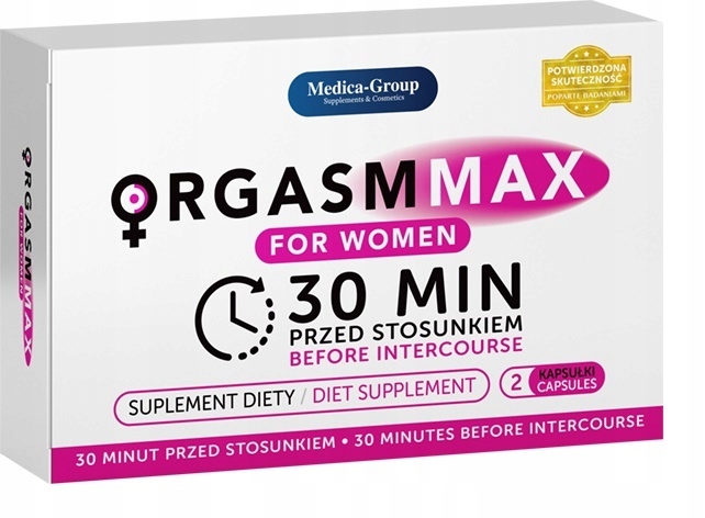 TABLETKI ORGASM MAX na ORGAZM i LIBIDO DLA KOBIET