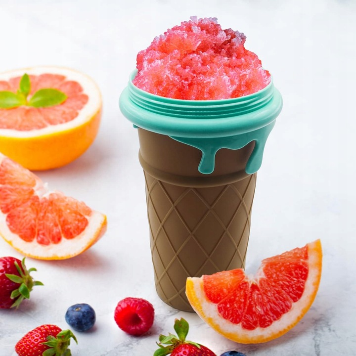 500ML SLUSHY KUBEK DO ROBIENIA LODÓW SORBETÓW SLUSHY GRANITY Duża Pojemność