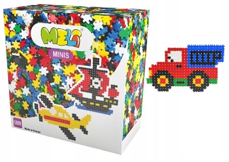 KLOCKI KONSTRUKCYJNE Wafle MELI Minis 1200 elem.
