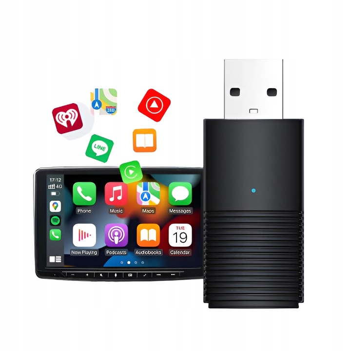 Bezprzewodowy Adapter Mini USB CarPlay do iPhone iOS