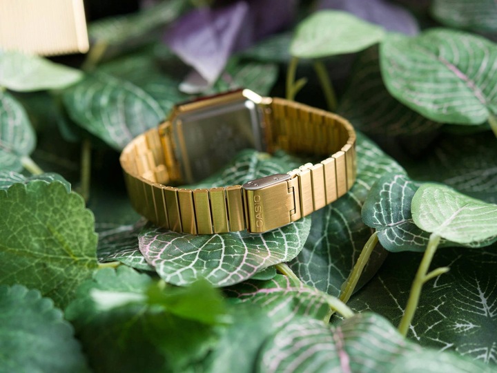 ZEGAREK CASIO A100WEG 9A VINTAGE GOLD RETRO UNISEX