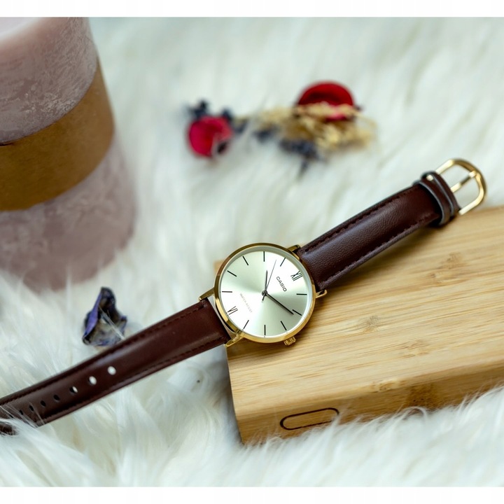 Zegarek Damski Casio LTP-VT01GL-9B + BOX Na Prezent