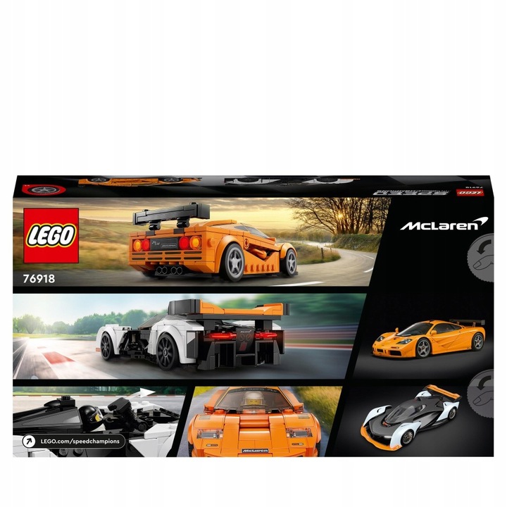LEGO Speed Champions 2 x samochód McLaren Solus i F1 LM 76918 Auto Wyścig