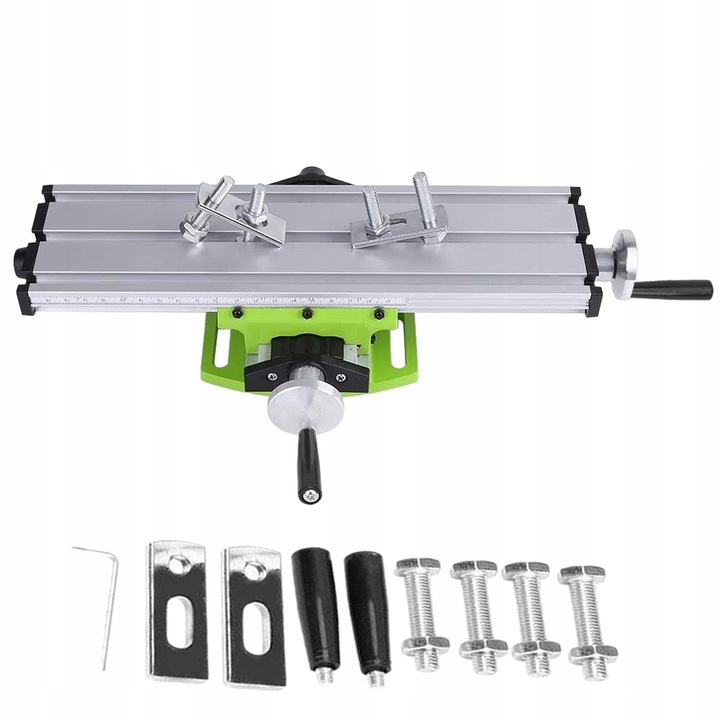 Stół przesuwny z trzema rowkami T do wiertarek i frezarek do wiertarek