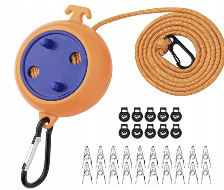 Sznurek Kempingowy kemping Namiot suszenie zestaw spinaczy linka do prania