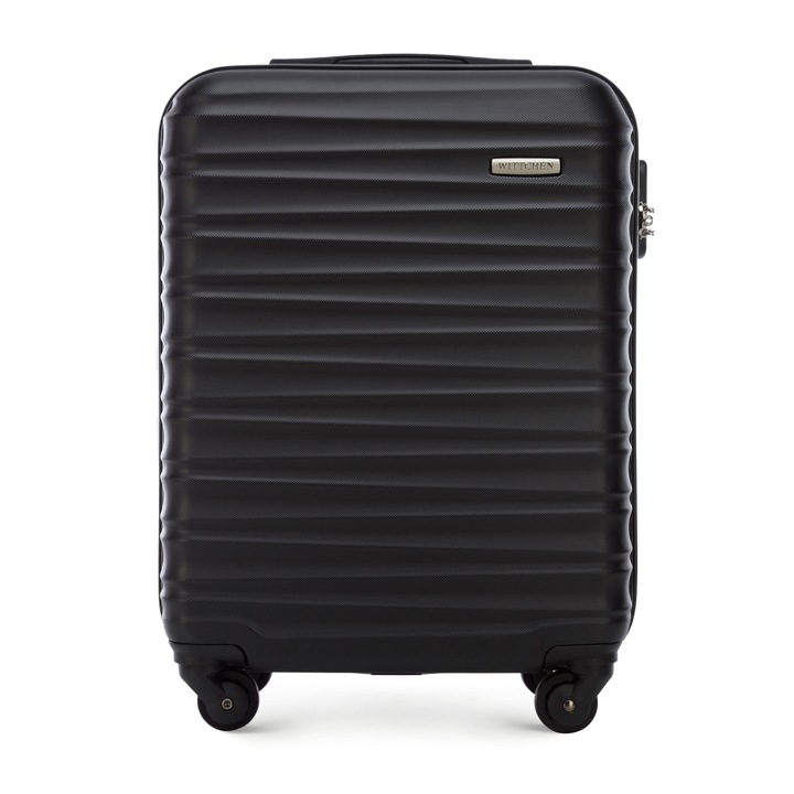 WITTCHEN mała walizka z ABS-u z żebrowaniem czarna
