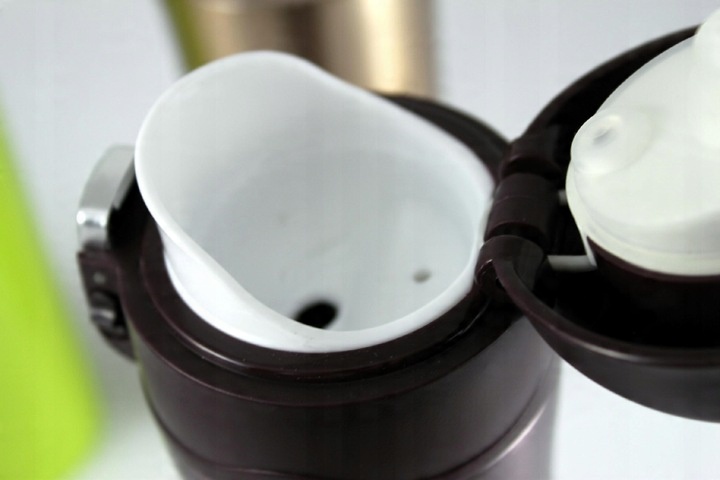 Elegancki Brązowy KUBEK TERMICZNY 450ML TERMOS Stalowy Bidon Maestro Brown