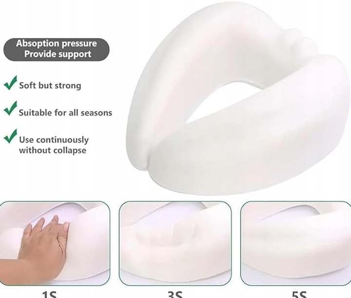 Poduszka Podróżna na na Kark Turystyczna do Samolotu Auta z ochroną 360°