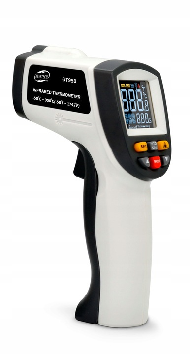 PIROMETR TERMOMETR LASEROWY BEZDOTYKOWY NA PODCZERWIEŃ EMISYJNOŚĆ -50 +950°