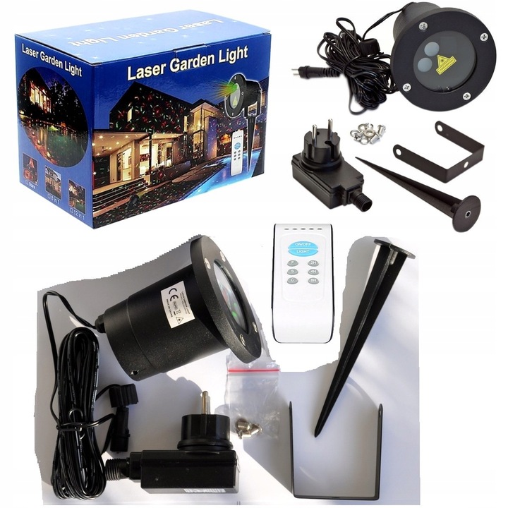 PROJEKTOR LASEROWY ŚWIĄTECZNY LASER RG LAMPKI KOLORY 8w1 STAR SHOWE PREZENT