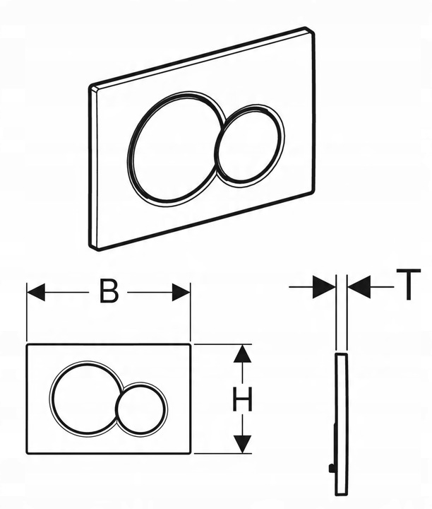 Przycisk spłukujący do WC Geberit Sigma01 chrom matowy 115.770.JQ.5
