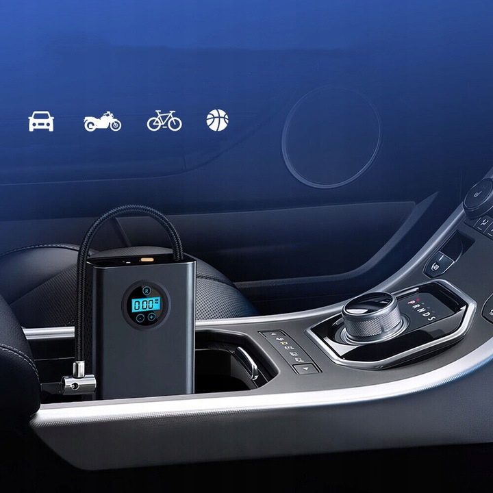 Elektryczna Pompa Powietrza Bezprzewodowa Cyfrowa Pompa Powietrza DoPojazdu