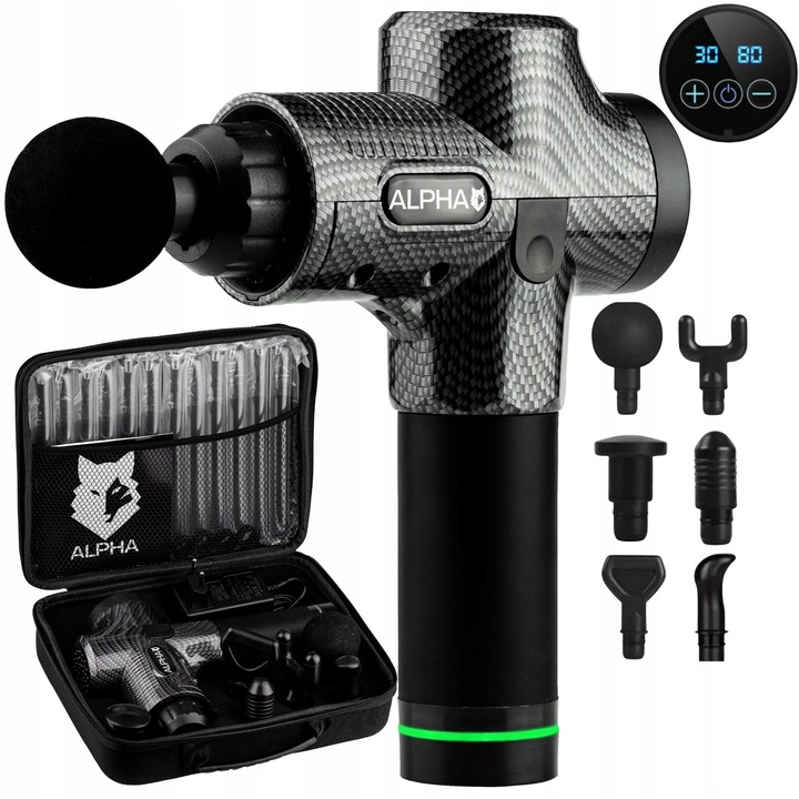 Masażer ALPHA Gun AMG-01 Czarny