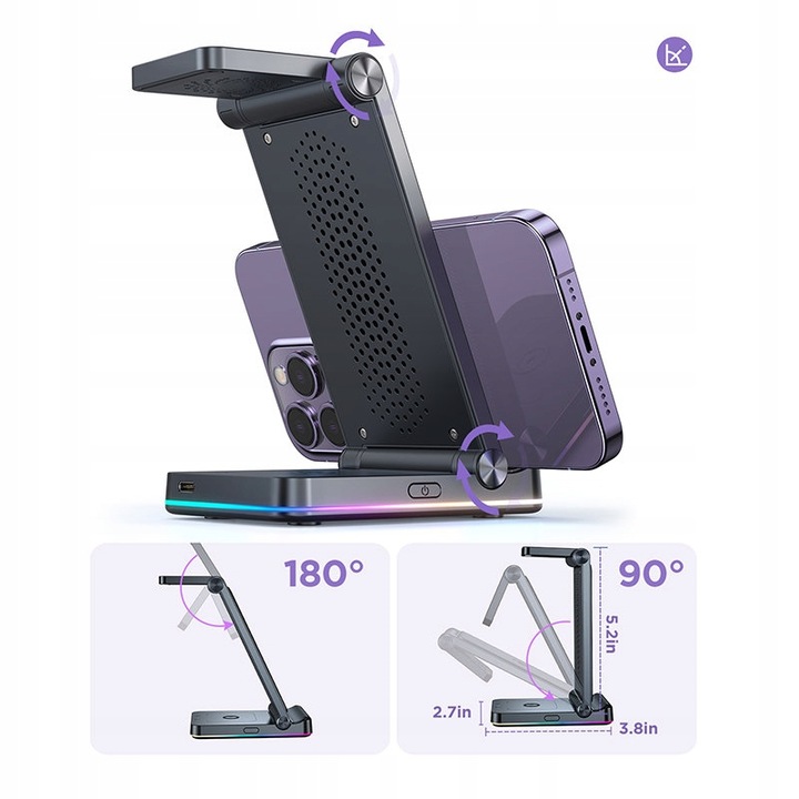 ŁADOWARKA INDUKCYJNA DO IPHONA 12 13 14 15 Qi DO MAGSAFE / AIRPODS / WATCH