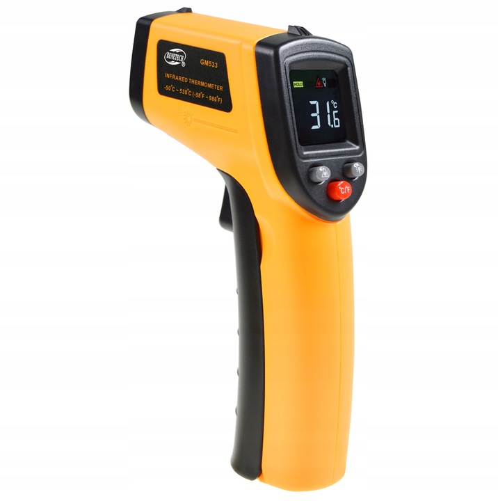 PIROMETR TERMOMETR LASEROWY BEZDOTYKOWY MIERNIK TEMPERATURY -50 +530 st.C