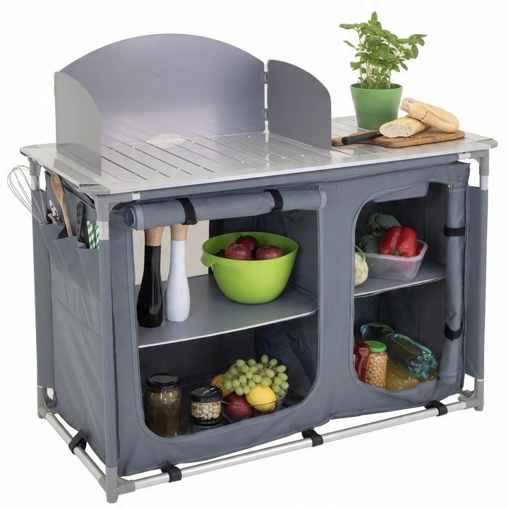 KUCHNIA TURYSTYCZNA SZAFKA stół składany ogrodowy torba KEMPINGOWY stolik,