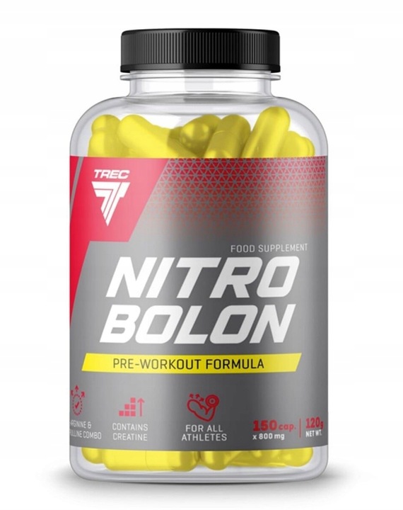 TREC NITROBOLON 150KAP. BOOSTER PRZEDTRENINGOWY ARGININA CYTRULINA KREATYNA