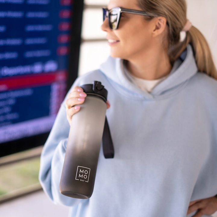 BUTELKA z wkładem na owoce MOMO WAY BIDON na wodę 1l bpa free tritan