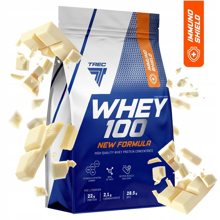 NOWE PYSZNE BIAŁKO WPC Trec Whey 100 700g SERWATKOWE PROTEINY NA MASĘ SIŁĘ