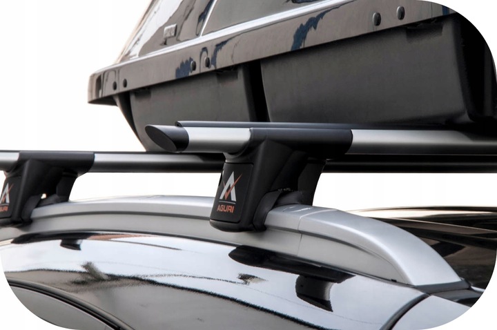 BAGAŻNIK NA RELINGI AUDI A6 Avant, Kombi 5 D 05-10 Czarny