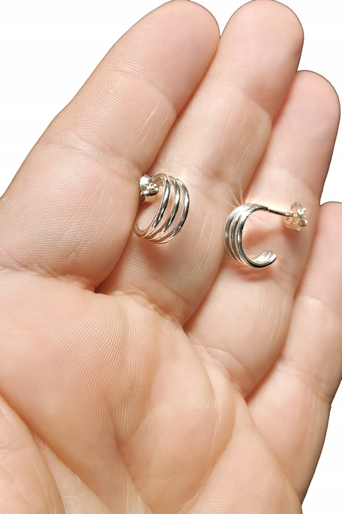 KOLCZYKI SREBRNE 925 DAMSKIE NA SZTYFCIE PONADCZASOWE NA PREZENT + GRATIS