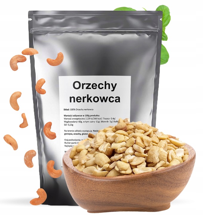 ORZECHY NERKOWCA kawałki NERKOWCE 1kg