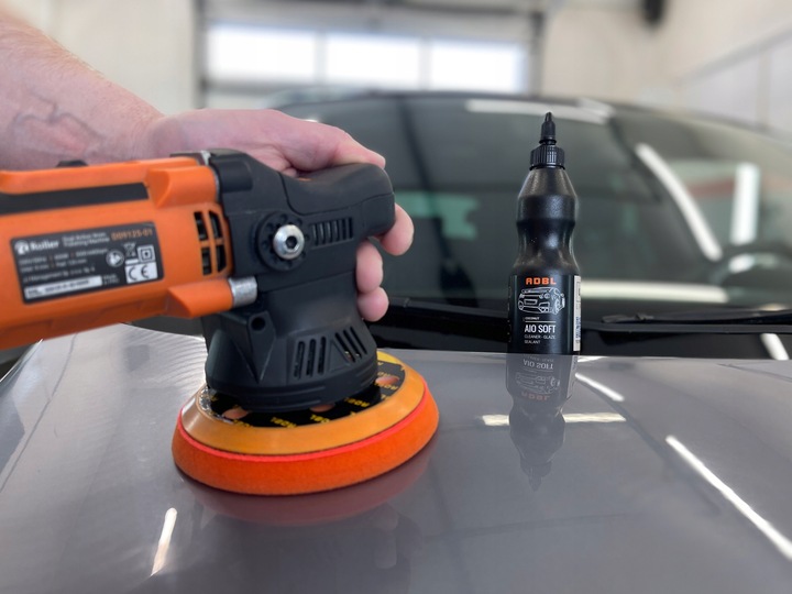 ADBL ROLLER MASZYNA POLERSKA 9MM D09125-01 + PASTA POLERSKA, 3 PADY, TORBA