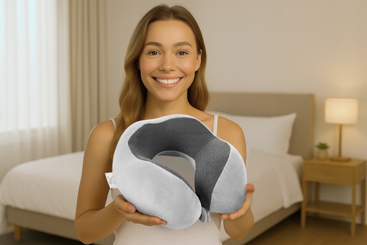 PODUSZKA PODRÓŻNA TURYSTYCZNA NA SZYJĘ ZAGŁÓWEK DO SAMOCHODU MEMORY