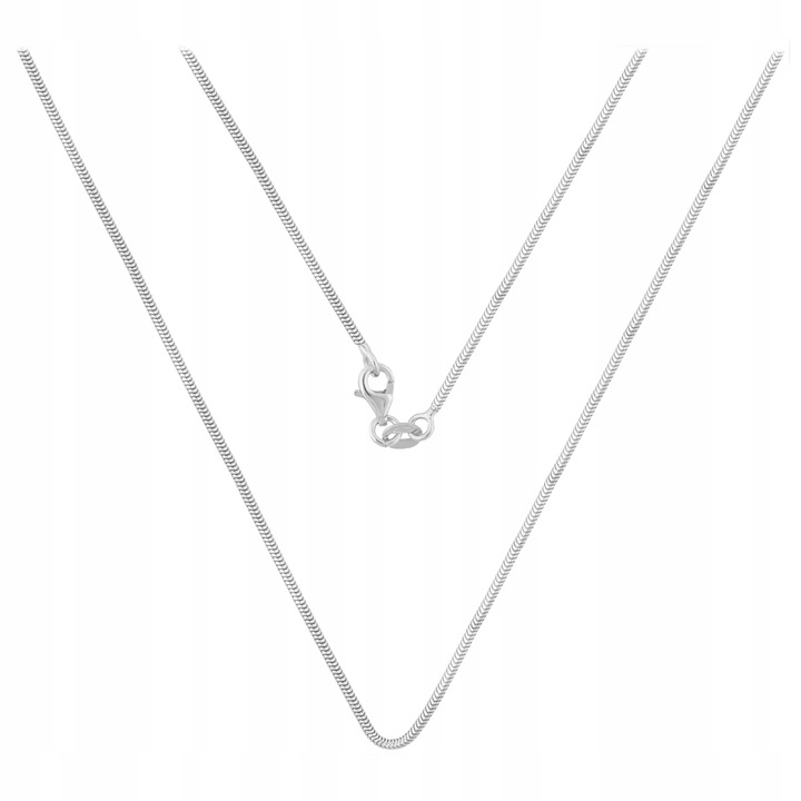 Łańcuszek srebrny damski Splot ŻMIJKA LINKA Srebro pr. 925 | 70 cm x 1.5 mm