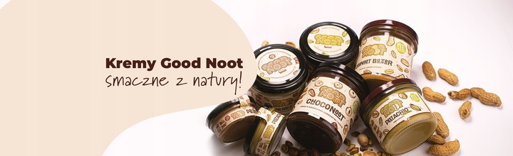 MASŁO ORZECHOWE 100% PEANUT BUTTER GOOD NOOT 300G