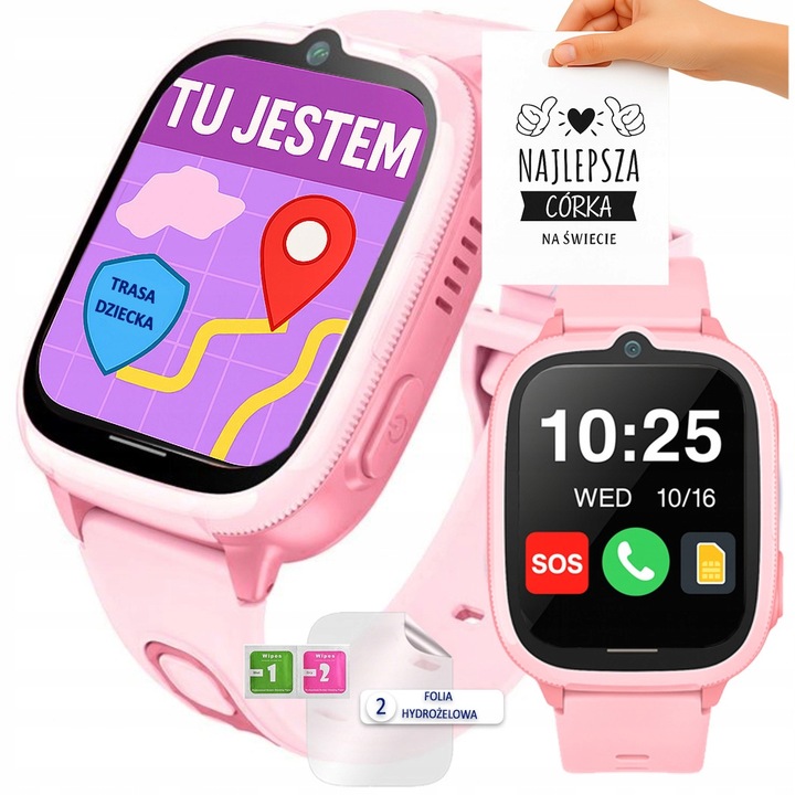 Zegarek Dla Dzieci Smartwatch 4G + SIM | Lokalizator WiFi LBS | Kamera SOS
