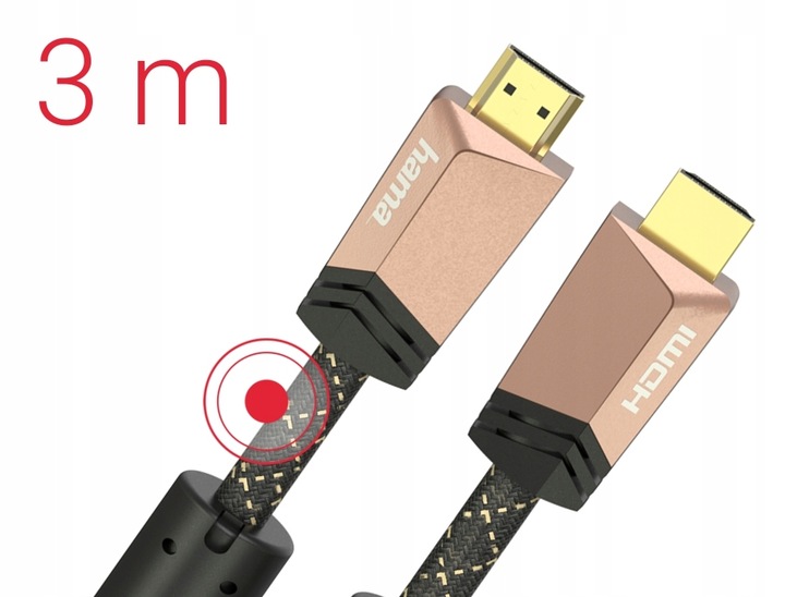 Hama KABEL HDMI 2.0B 4K, 3m, PREMIUM