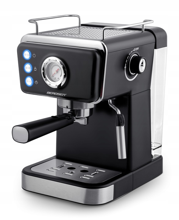 Ekspres do kawy ciśnieniowy kolbowy ze spieniaczem 20bar 1350W Berdsen