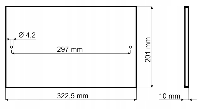 Tabliczka Adresowa CZARNA Duża - METALOWA - UV