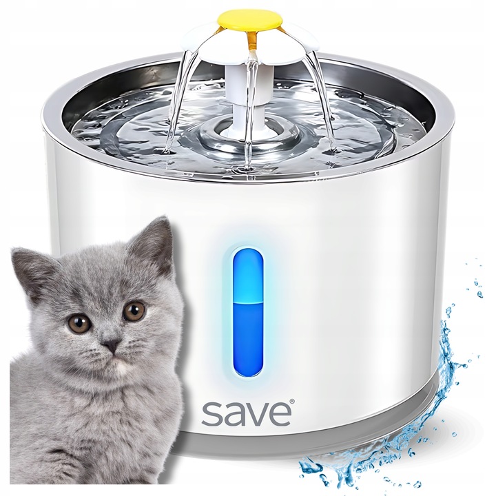 FONTANNA POIDEŁKO DLA KOTA PSA MISKA AUTOMATYCZNE POIDŁO + FILTR CICHA