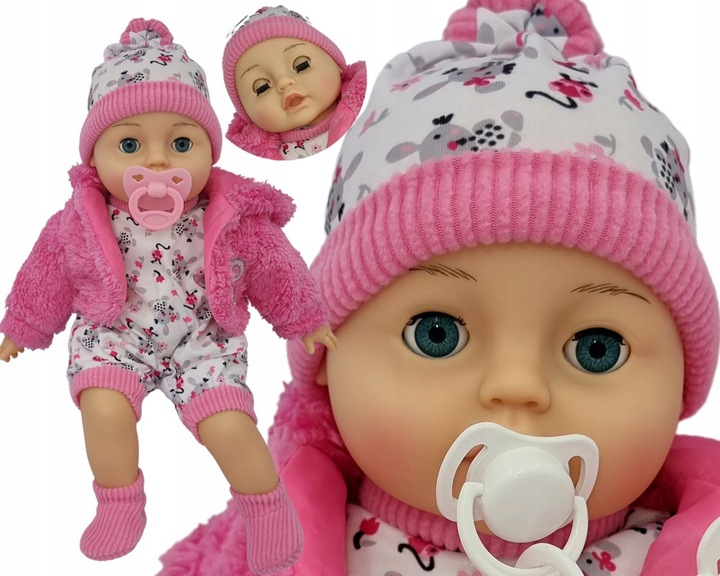 LALKA BOBAS MÓWI I ŚPIEWA ZAMYKA OCZY SMOCZEK_87K