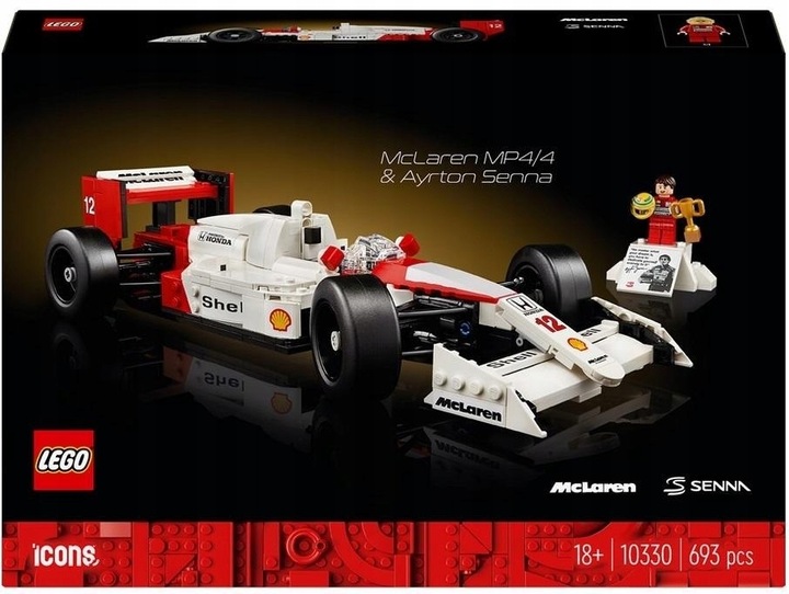 LEGO(R) ICONS 10330 MCLAREN MP4/4 I AYRTON SENNA DLA NIEGO NA WALENTYNKI