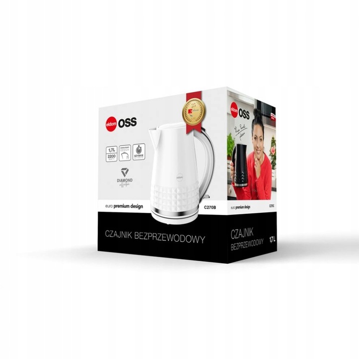 Czajnik elektryczny bezprzewodowy C270 ELDOM NOWOCZESNY I STYLOWY!