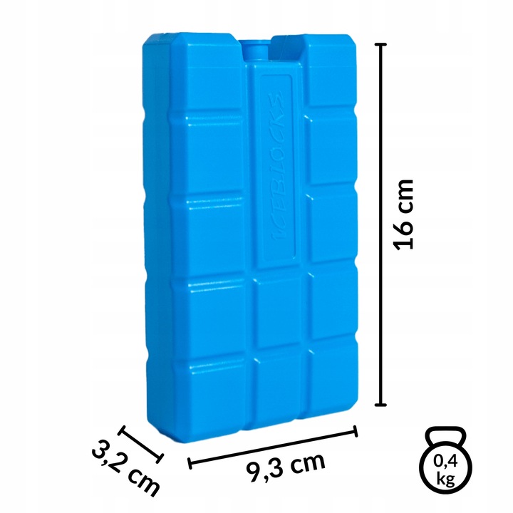 ZESTAW 6 WKŁADÓW 400 ML, 6 x WKŁAD CHŁODZĄCY, DO LODÓWKI TURYSTYCZNEJ