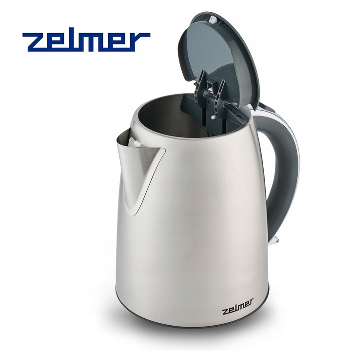 Czajnik elektryczny Zelmer ZCK7930 2200 W 1,7 l srebrny/szary