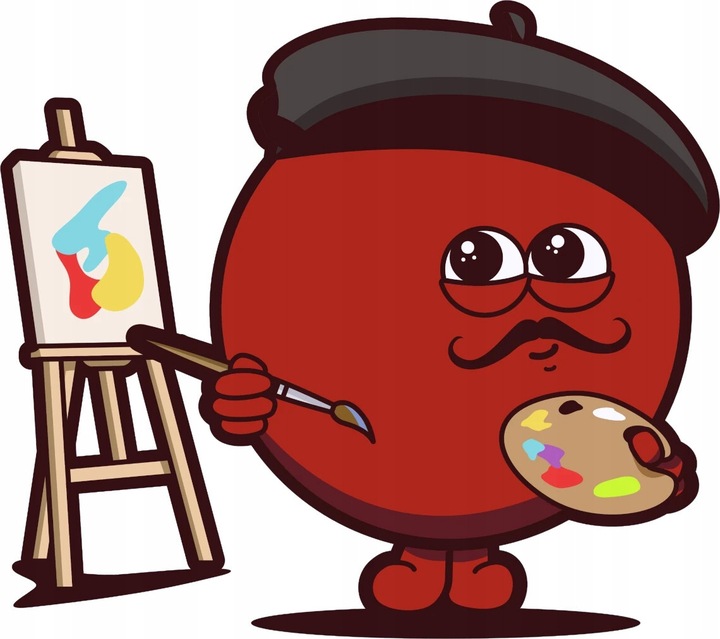 ZESTAW 3 szt. Bombka choinkowa ręcznie malowana - Dzwonek czerwony