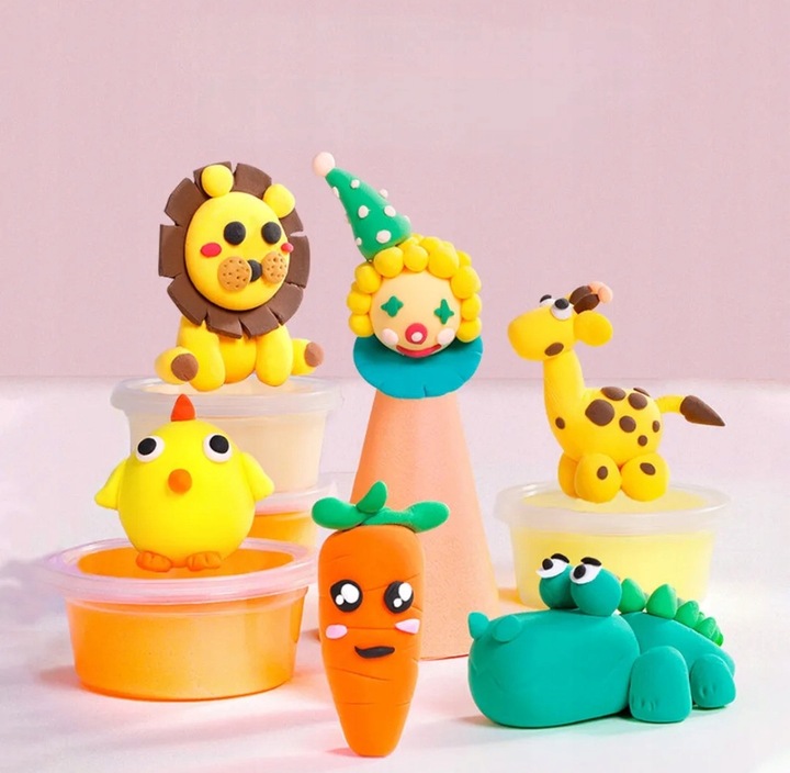 96 szt PLASTELINA MAGICZNA SENSO GLINA POLIMEROWA PIANKOWA MASA DLA DZIECI