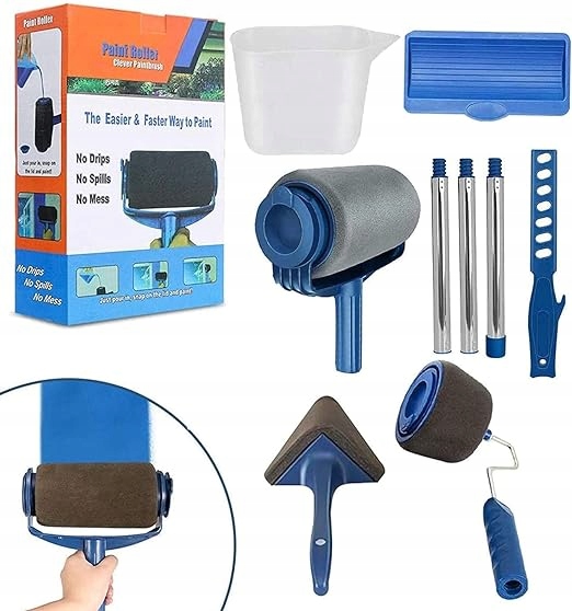 WAŁEK DO MALOWANIA NIEKAPIĄCY ZESTAW MALARSKI 4w1 WAŁEK NIEKAPEK