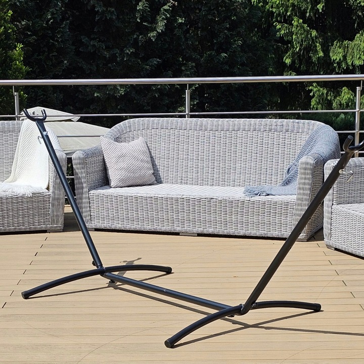 HAMAK BOHO XXL ze STELAŻEM stelaż do hamaka DWUOSOBOWY +wszystkie akcesoria