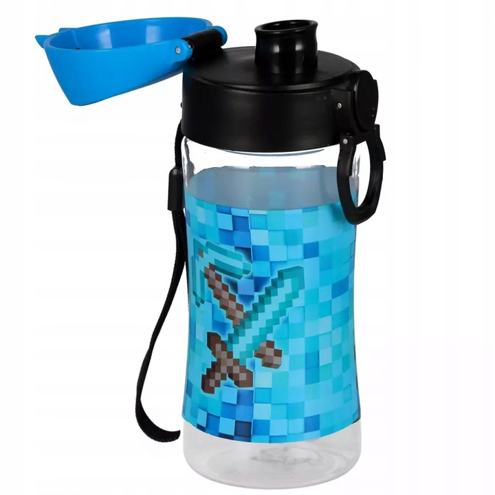 ZESTAW ŚNIADANIOWY BIDON ŚNIADANIÓWKA TRITAN 450ml BPA FREE PIXELE PAD