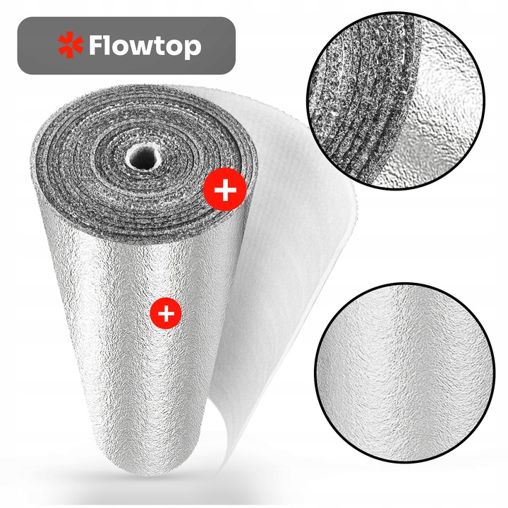 Ekran Zagrzejnikowy 10m Mata Pianka Aluminiowa Izolacyjna Odbija Ciepło Alu