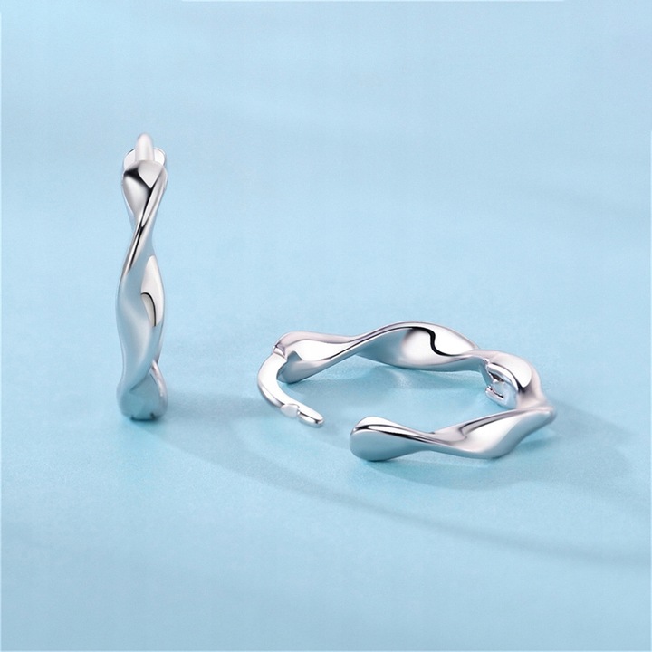 KOLCZYKI Srebrne PRÓBA 925 OBRĘCZE KOŁA Zakrzywiony SREBRO KÓŁKA Damskie